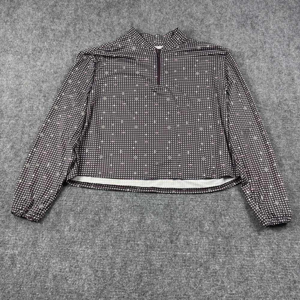 Bad Birdie UV Long Sleeve Shirt Womens XL‎ Purple Throwing Darts Golf Pullover